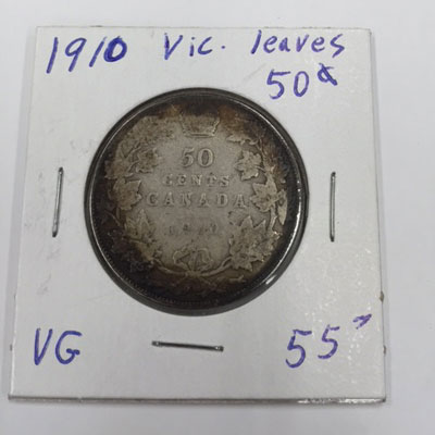 1910 Vic leaves 50 cent